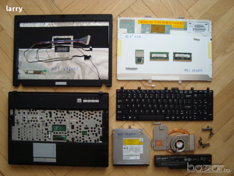 MSI Megabook Vr600x лаптоп на части, снимка 1
