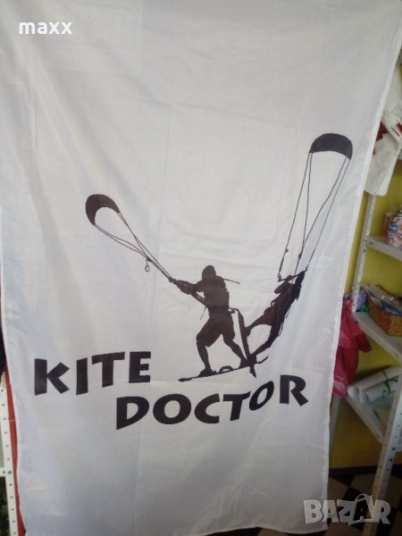 флаг kite doctor знаме текстил размер 156 х 100 см, снимка 1