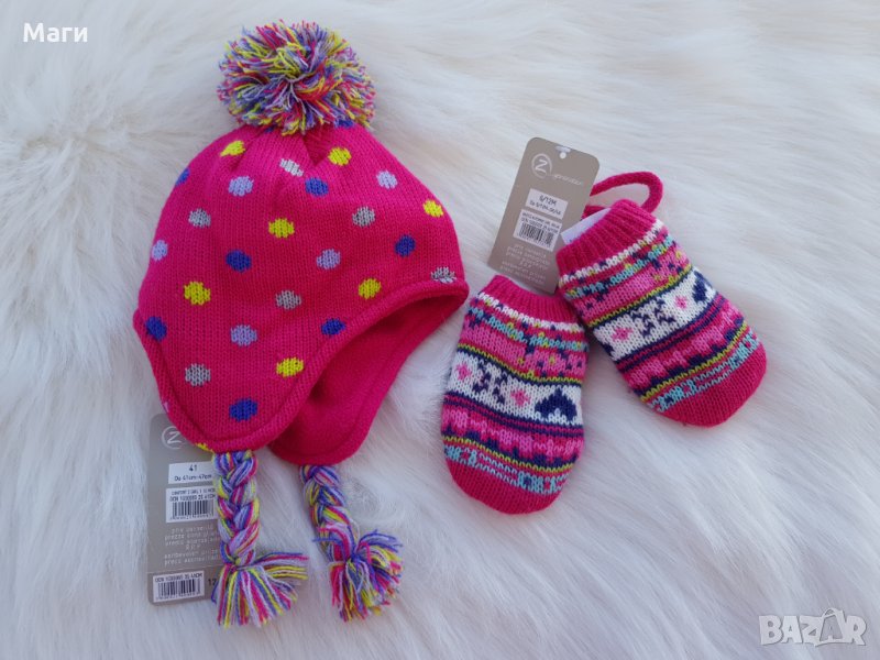 Бебешка зимна шапка 0-6 месеца - НОВА, снимка 1