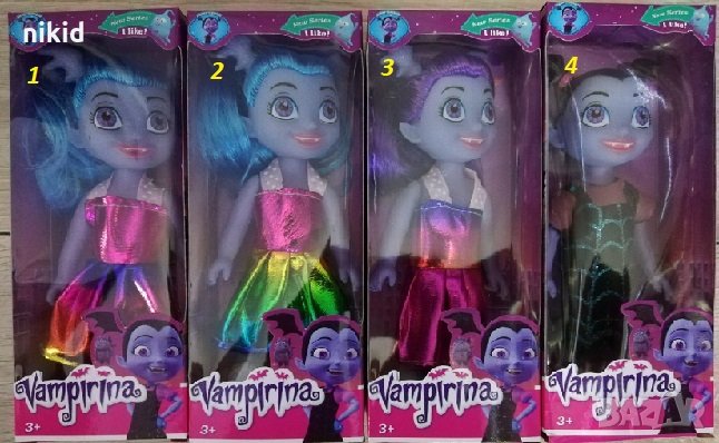 Vampirina Вампирина пластмасова кукла с дрехи PVC фигурка топер за игра и украса торта играчка, снимка 1