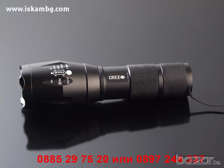 CREE LED Фенер със ZOOM XM-L T6 1000 Lumens - код X6-902, снимка 1