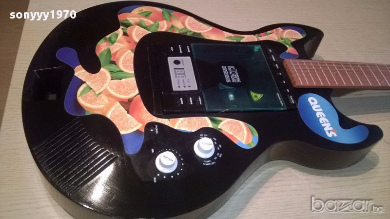 Китара-черна-102/39/9см-с цд и тунер, снимка 1