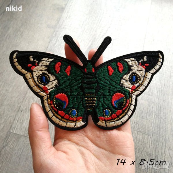 Голяма Пеперуда  апликация за дреха дрехи самозалепваща се, снимка 1