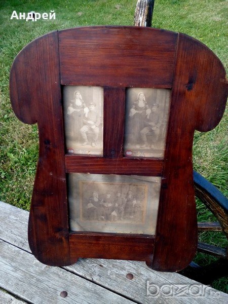 Старинна снимка,рамка Александър Владиков, снимка 1