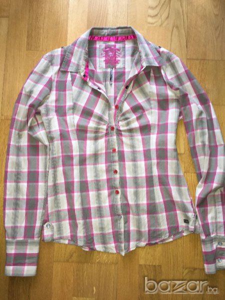 LEE COOPER дамска риза  оригинал, размер М slim fit, карирана, 100% памук, като нова!!!, снимка 1