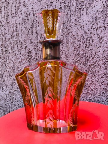 Кристален сервиз за алкохол Бохемия от 1900 г., снимка 3 - Сервизи - 22910027