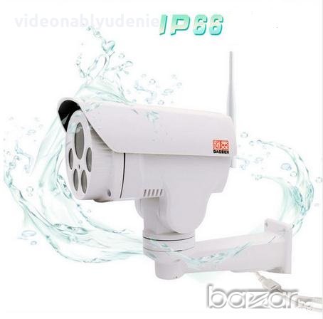 FULL HD 2MP 1080P Моторизирана PTZ WIFI IP Камера Varifocal 4X Zoom Kарта Слот УдароВодоуст, снимка 3 - Камери - 18307557