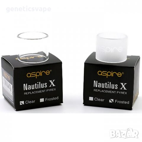 Authentic Aspire Nautilus X Glass Tube Frosted стъкло на аспаер, снимка 4 - Аксесоари за електронни цигари - 23413225