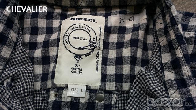 DIESEL размер L 100% - Памук мъжка риза 20-18, снимка 8 - Ризи - 21063036