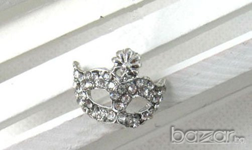 Обеци "Маска". В наличност 2 цвята /С-02/, снимка 2 - Обеци - 6957436