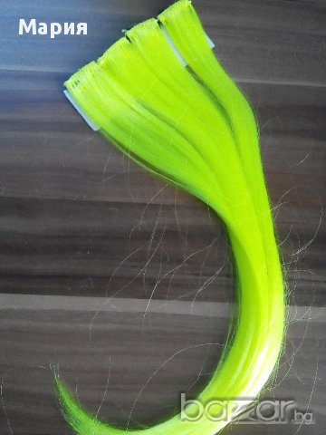 Яки кичури в неоново зелено!!! Ново!!!, снимка 2 - Аксесоари за коса - 12616646