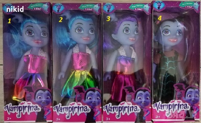 Vampirina Вампирина пластмасова кукла с дрехи PVC фигурка топер за игра и украса торта играчка, снимка 1 - Фигурки - 24697977