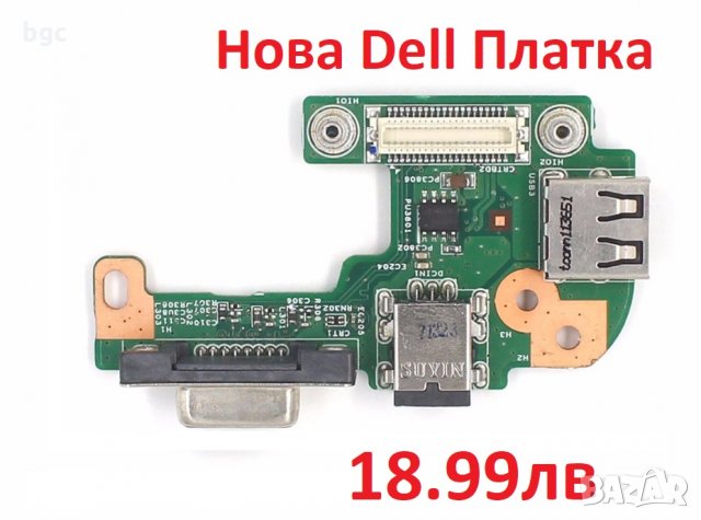 НОВА ПЛАТКА с DC JACK БУКСА за Dell Inspiron N5110 PJ449 DQ15DN15 PFYC8 R4M5T M5110 Vostro 3550 3555