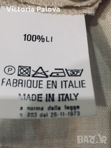 🇮🇹 Италианска блуза-капка,гладък лен, снимка 4 - Корсети, бюстиета, топове - 24984161