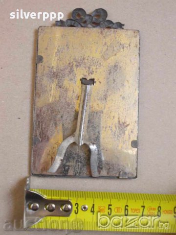 Стара настолна икона, снимка 4 - Антикварни и старинни предмети - 16955584