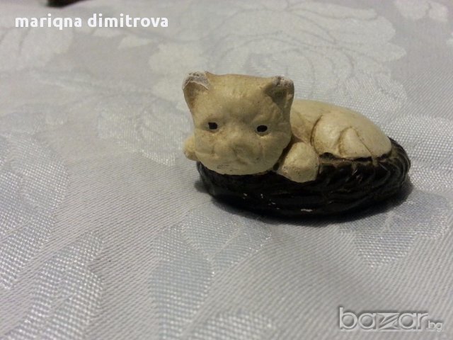 малка статуетка  коте, снимка 1