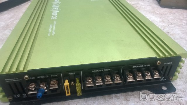 rave land-green force-1000watts4/3/2chanel amplifier, снимка 14 - Ресийвъри, усилватели, смесителни пултове - 9655204