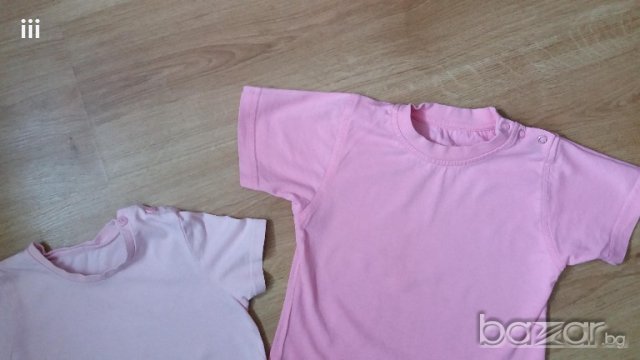2 розови тениски за 3 лв., снимка 2 - Бебешки блузки - 19439741