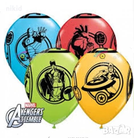 Avengers герои 4 бр латекс балони парти рожден ден