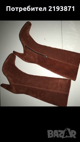 Ботуши естествена кожа велур номер 41 , снимка 8 - Дамски ботуши - 24266398