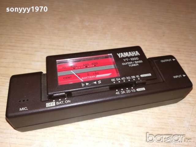 yamaha yt-1000 guitar/bass tuner-внос англия, снимка 7 - Струнни инструменти - 20694315