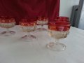  кристални чаши италия с позлата, снимка 12