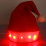 602 Коледна шапка със светещи звездички светеща парти шапка 37см, снимка 2