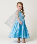 Много нежна и красива рокля на Елза от Замръзналото кралство с шлейф, който може да се маха, снимка 1 - Детски комплекти - 16644184