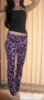 Стилен панталон в лилово размер С, снимка 1 - Панталони - 8754166