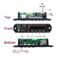 MP3 модул за вграждане 9V-12V с Bluetooth, снимка 5 - MP3 и MP4 плеъри - 26172446