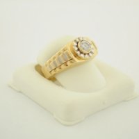 златен пръстен 47665-1, снимка 2 - Пръстени - 22346226