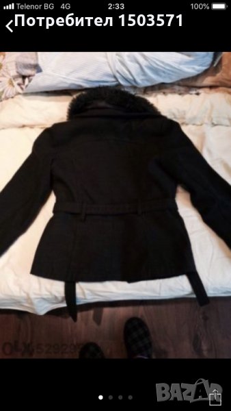 Зимно палто тъмно сиво, снимка 1