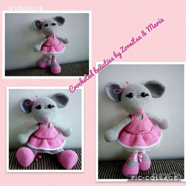 Плетена играчка Анджелина балерина, снимка 1