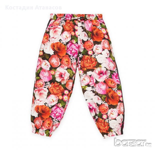 Baby K флорален дизайнерски летен панталон 5-6 години, снимка 1