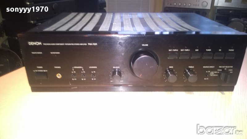  denon pma-725r-stereo amplifier-210watts-2 трафа-внос швеицария, снимка 1
