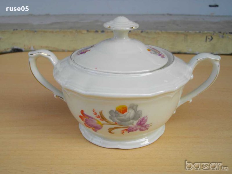 Съд малък порцеланов стар, снимка 1