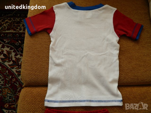 Чисто нов комплект - панталонки и блузка с къс ръкав - произведено в България - 100 % памук, снимка 3 - Детски комплекти - 23786024