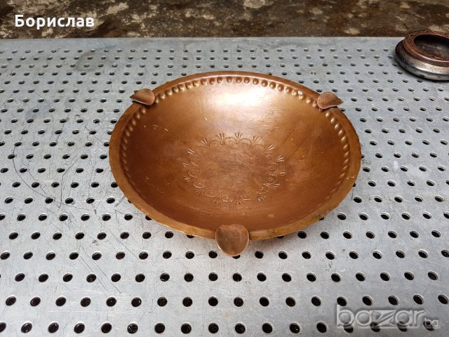 Меден пепелник, снимка 5 - Антикварни и старинни предмети - 18403011