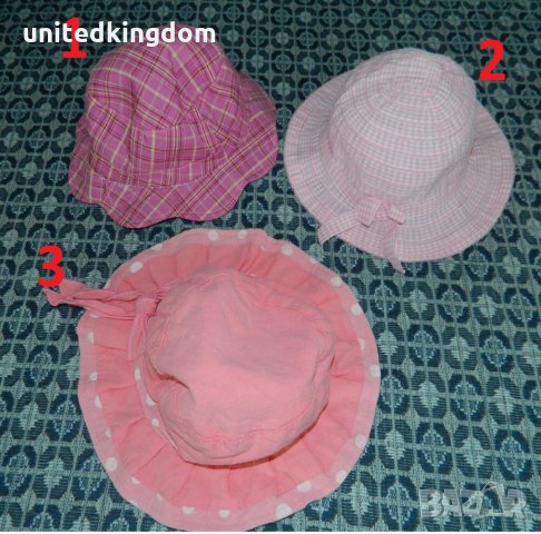 Чисто нови детски шапки - три броя за 5 лв.; един брой за 2 лв.