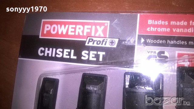 powerfix-хром ванадиеви длета 4бр-немски и висококачествени, снимка 7 - Други инструменти - 19961247