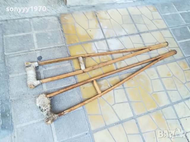 ретро патерици 2бр-110х17см-дърво, снимка 11 - Колекции - 26144824