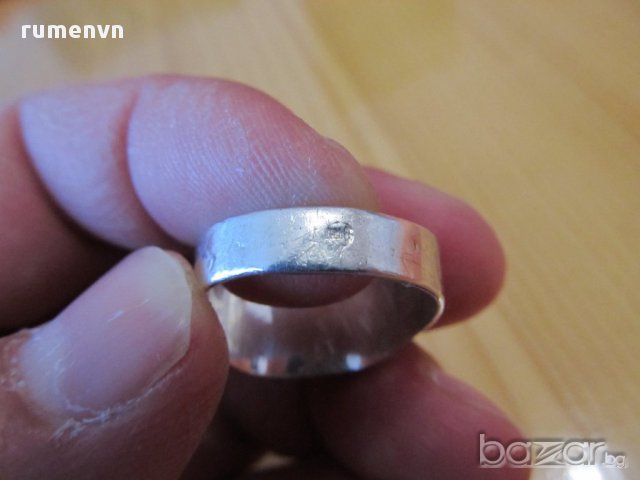 мъжки сребърен пръстен с  ръчно гравирана гема .. изображение върху камъка  - радост за естети , , снимка 4 - Пръстени - 14486951