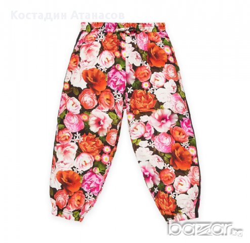 Baby K флорален дизайнерски летен панталон 5-6 години