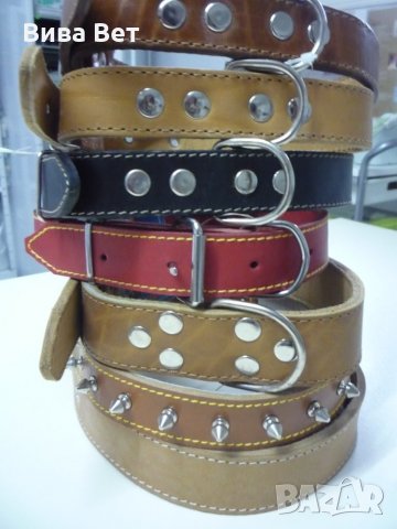 Нашийник кожа за големи породи ,от 6лв.