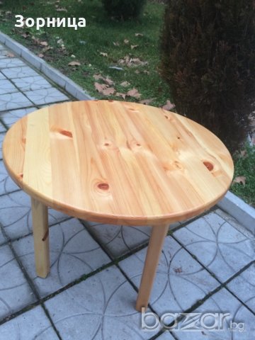 Дървена масичка, снимка 4 - Столове - 21078994