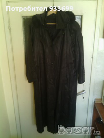Кожено палто, снимка 3 - Палта, манта - 9931099