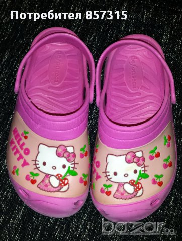 Кроксове Hello Kitty №28, снимка 4 - Детски сандали и чехли - 9710597