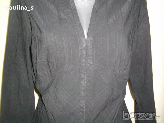  Черна риза с корсет "H&M" / голям размер , снимка 7 - Ризи - 14669095