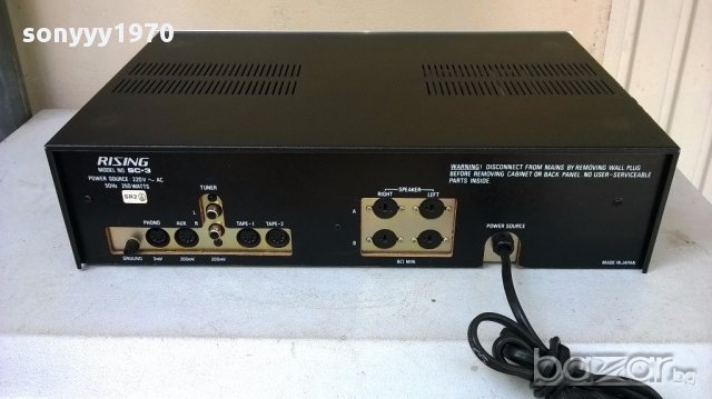 rising sc-3 stereo amplifier-made in japan-250watts-внос швеицария, снимка 11 - Ресийвъри, усилватели, смесителни пултове - 18166664