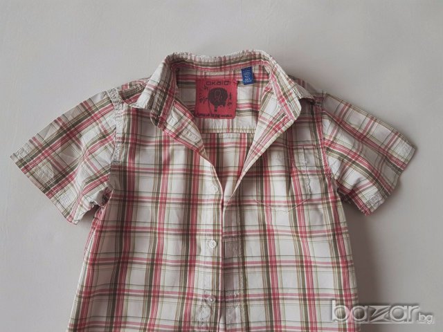 Okaidi ,отлична риза за момче, 110/116 см. , снимка 3 - Детски ризи - 17944452